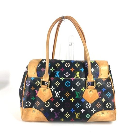 LOUIS VUITTON M40202 MonogramMulticolore BeverlyGM Hand Bag Tote Shoulder Bag - Picture 10 of 16